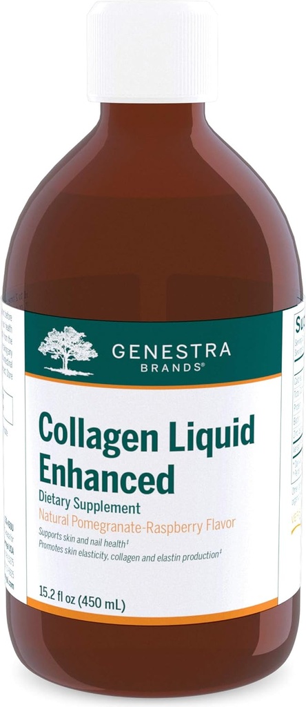 Genestra Znamke Collagen Liquid Okrepljeno - Biotin, Kolagen & Cinkov dodatek - 45 Serving