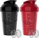 VELOMIX -2 Pakiranje - 20 oz Stresalnik Protein Mixes - 2x Wire Whisk 