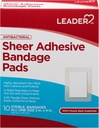 LEADER Sheer Adhesive Bandage Pads, paketi Blends s kožo, Zelo Absorbent Non-Stick Pad, za prvo pomoč in zaščito skrbi za rane , Primerjajte z Band-Aid, Vse eno velikost 3/4" x 4", 100 ct.