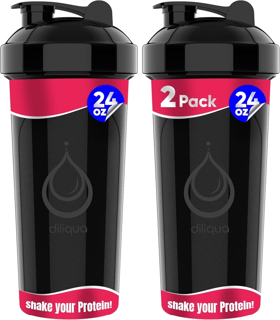 2 PAKIRANJE, Dvojna 24 oz Shaker steklenice z močno žico Whiski za mešanice beljakovin 