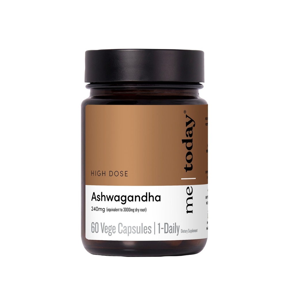 me danes Ashwagandha Supplement Kapsule 3000 mg -High Stress Adaptogen dopolnilo za razbremenitev stresa, mentalna jasnost & Focus – Vegan, Natural Daily Wellness Formula,60 Servings.