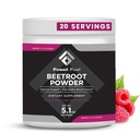 Fosilni gorivni organski pesni koren v prahu, podpira dušikov oksid, cirkulacijo, energijo, zdravje srca - Beetroot Premium Superfood Bees v prahu dietni nitrati, ne-GMO, Vegansko-prijateljski, Berry (20 serving)