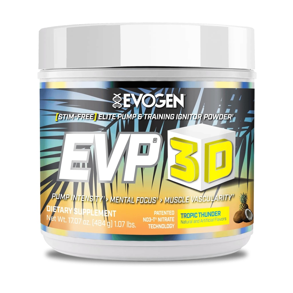 Evogen EVP 3D - Stim Free Pre Workout prašek za moške in ženske 