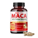 Vital Herbal Maca Root Complex z Ashwagandha, Tongkat Ali, Tribulus, Horny Goat Weed & Panax Ginseng – Zeliščna podpora za energijo in zmogljivost – 90-dnevna dobava