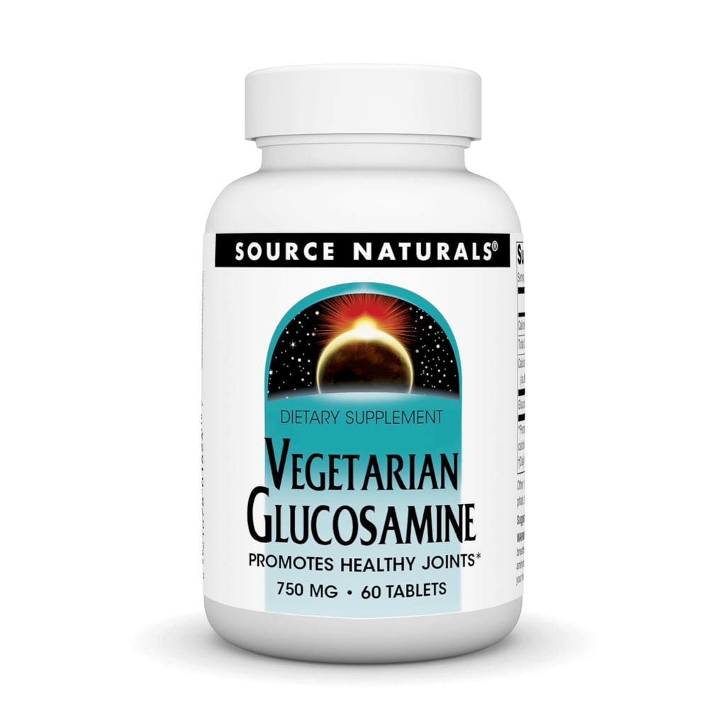 Vir Naturals vegetarijanski glukozamin, spodbuja zdrave sklepe*, 750 mg - 60 tablet