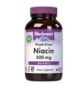 Bluebonnet Nutrition Flush-free Niacin 500mg, za prehransko kardiovaskularno podporo*, brez soje, brez glutena, brez GMO, Kosher Certified, Dairy-free, Vegan, 60 Zelenjavnih kapsul, 60 Servingov