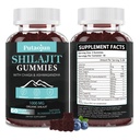Shilajit for Man,Woman & Kid.Himalayan Gold Shilajit Gummies.1000mg Shilajit,200mg Ashwagandha,200mg Chaga,100mg Ginseng,100mg Saw Palmatto,60mg Black Seed Oil