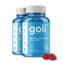 Goli Ashwagandha & Vitamin D Gummy 120 Count - Sprostite se. Obnovi. Sprosti se. (Mešano Berry, KSM-66, Vegan, rastlinsko, ne-GMO, Gluten-free in želatina), pakiranje po 2