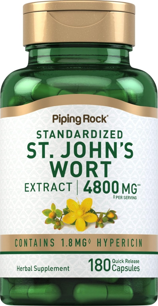 Piping Rock St John's Wort Kapsule 