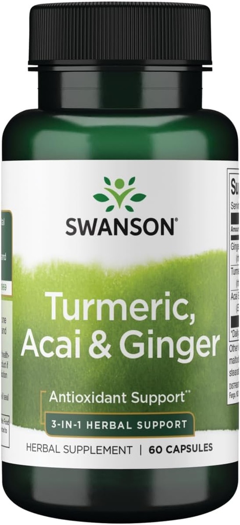 Swanson Full Spectrum Turmeric Acai & Ginger 60 kapsul