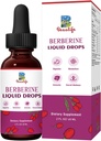 Berberine HCL Supplement - Berberine tekoče kapljice z Goldenseal Root, Artichoke Leaf, Ceylon Cinamon, Berberine Veggie Supplement for Immune, Digestion System in Heart Health Support