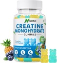 Kreatin Monohidrat Gumies 5000mg za moške in ženske, Žvečilni kreatin Monohidrat za mišično moč, mišice graditelj, energijska okrepitev, pred-delo dodatek (90 štetje)-Blueberry Ananas