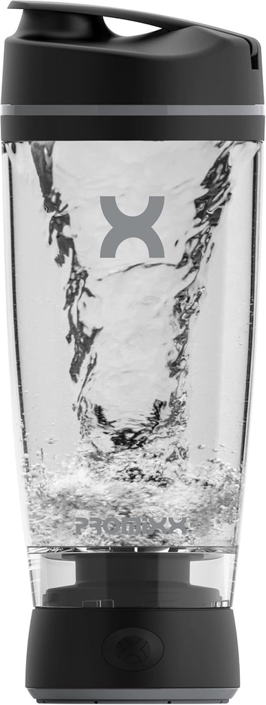 Promix Original Shaker Plastenka - Baterije na pogon za gladke proteinske pretrese - BPA Free, 20oz Cup (črna)