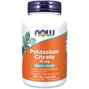 NOW Foods Supplements, Kalijev citrat 99 mg, Podpira elektrolitsko ravnovesje in normalno pH*, Essential Mineral, 180 veg kapsule