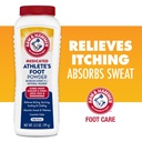 Arm & Hammer Athlete's Foot Powder - Antiglikalno zdravljenje za noge z Peaking Soda - Olajša rbenje, gorenje in Odor - Klinično dokazano Formula - 3.5 oz 4 Pack (4)
