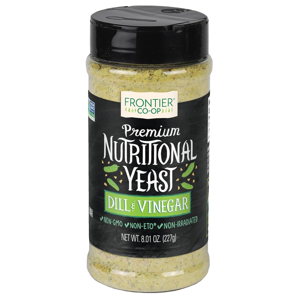 Frontier Dill & Vinegar Nutritional Yast Mešanica, 8.01 Ounce