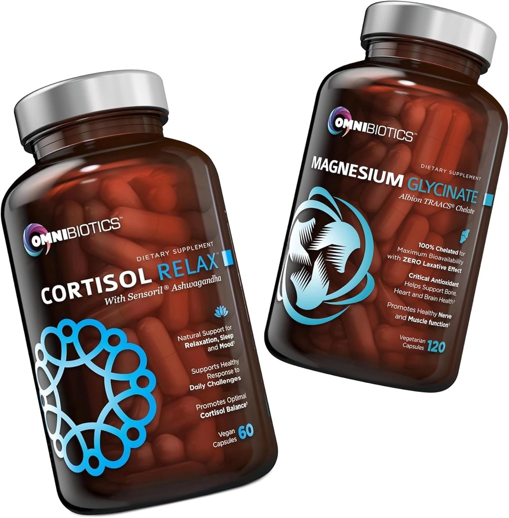 OmniBiotika Kortizol Relax dodatek + Magnezij Glicinat