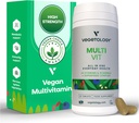 MultiVit Vegan Multivitaminski dodatek, 26 Vitamin & Minerali – Vitaminski dodatki za metabolične, funkcije možganov in imunosubvent – Multivitaminski dodatki za ženske, moške in otroke
