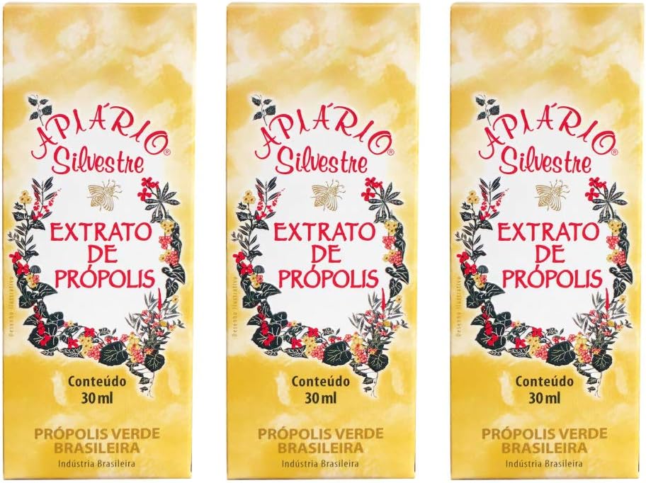 Uradni distributer - 1 steklenica Apiario Silvestre brazilska zelena čebela Propolis tekoči žitni alkoholni ekstrakt 30 ml