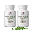 nadomestki česna - GARLIC IN PARSLEY ODORLESS FORMULA - vitamini za zdravje kosti za ženske, česen alicin, alicin, česen dopolnila, česen peteršilj, peteršilj kapsule, brez vonja česen - 2B 200 kapice