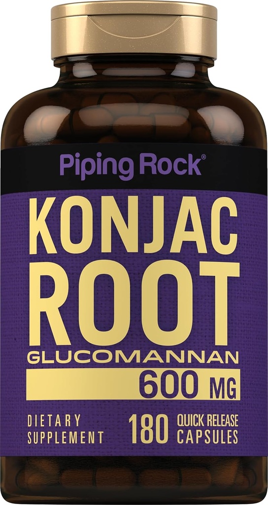 Piping Rock Glucomannan Kapsule 600mg 