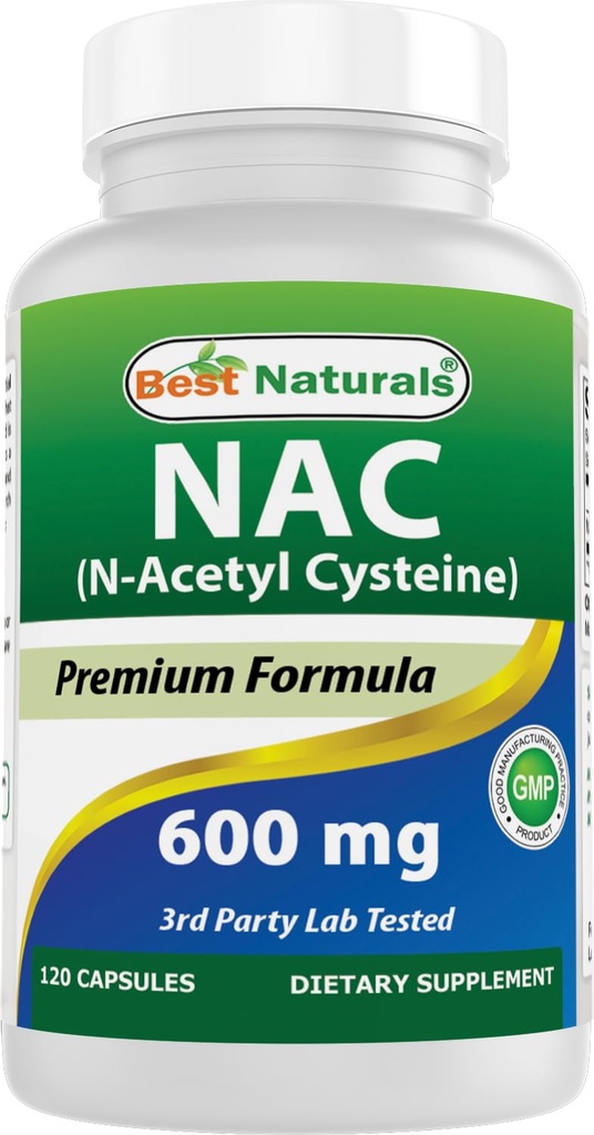 Best Naturals NAC - N Acetil Cystein 600 mg 120 kapsule - n Acetil cistein - močan antioksidant
