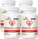 Ubikinol CoQ10-600mg-softgel, aktivna oblika Coq10 Ubikinol dodatek z vitaminom E & Omega 3, 6, 9, visoka absorpcija-koencim-Q10, močan antioksidant za proizvodnjo energije, 240 Število