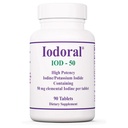 Optimox Iodoral 50 mg dodatek - tablete kalijeve jodide, podpora ščitnici, dnevni vitamini in minerali, Lugolova raztopina joda - 90 število