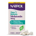 Natrol Melatonin 10 mg tablete za sproščanje časa, prehranska dopolnila za počitek, 100 Melatonin tablete za sprostitev časa, 100 streže