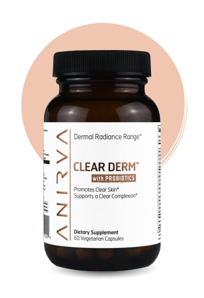 Clear Skin Supplement z cinkom in probiotiki za odrasle – Podpira Hormonal Acne, Breakouts & Rosacea – Acne tablete za jasnejšo kompleksnost – Anirva ClearDerm