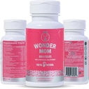 Premium Prenatal & Postnatal Vitamini: Folat, DHA, Holin, železo, B12, Multivitaminski & probiotiki, Podpira razvoj možganov ploda, Nosečnost in poporodni zdravje, Vegan, Ne-GMO, Gluten-free, 30 dni