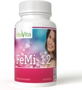 FeMi-12, pomaga blažiti ženske mesečno obdobje nelagodja in podpira normalno menstruacijo (60 kapsul)