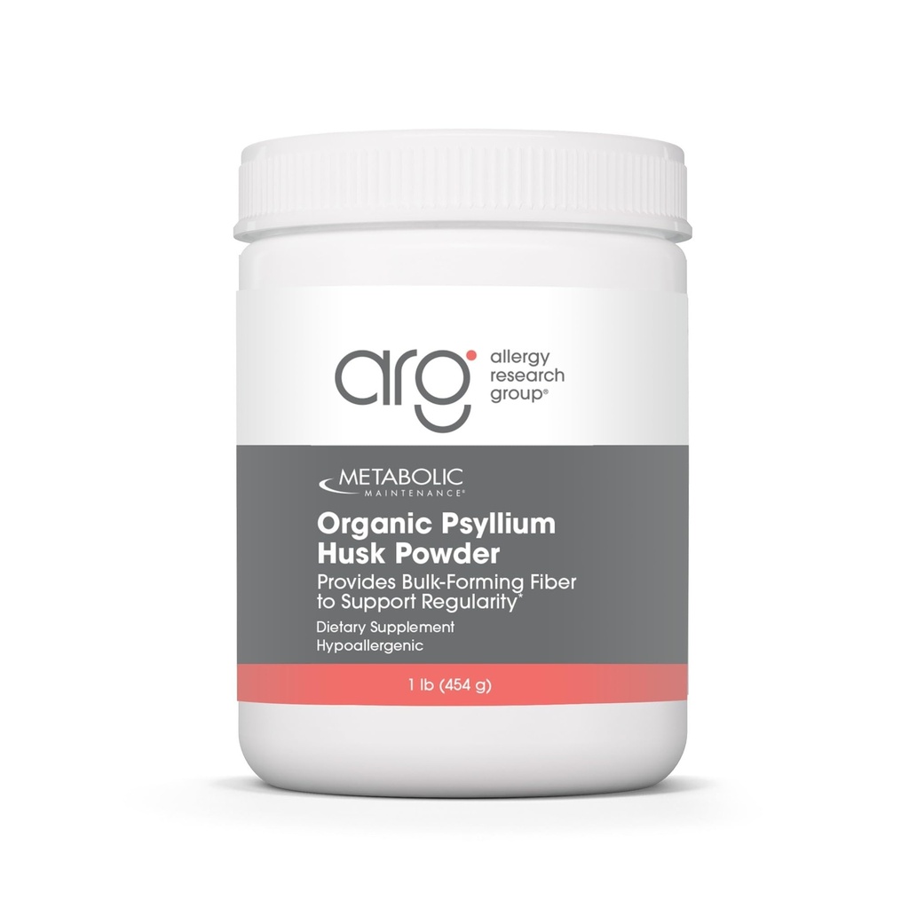 Presnovno vzdrževanje Organski Psyllium Husk Powder - Nearomated Psylium-Husk Bulk Topni Fiber dopolnilo, Dnevna podpora za prebavljanje, Gut Health, Detox, Brez polnila - 1 lb (150 Serving)