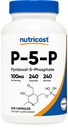 Nutricost P5P Vitamin B6 dodatek 100mg, 240 Kapsule (Piridoksal-5-Fosfat) - vegetarijansko prijazno, ne-GMO, Gluten brez