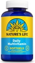 Življenje narave Daily Multivitamin za moške in ženske - popolni multivitamin z železom - dnevna vrednost najbolj esencialnih vitaminov in mineralov - Zdrava energija in Imunska podpora - 60 Serv, 120 Softgels