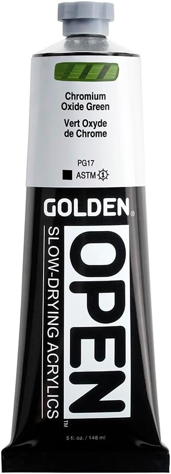 ODPRT Akrilna folija GOLDEN, kromov oksid Green, 5 fl oz. cev, Profesionalna akrilna barva, motno
