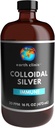 Earth Clinic ® Coloidal Silver 20 PPM, 16oz (473mL), velika jantarna steklena steklenica - Imunska podpora