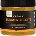 Ekološka kurkuma Latte v prahu – USDA Certified, Brez dodanega sladkorja Kurkuma dodatek s Ceylon cimet, Goreče življenje, 45 Serving