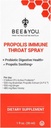 Čebela in vi Propolis in probiotično grlo Spray z ingver, Imunska podpora, Prebavno zdravje, Antioksidanti, Keto, Paleo, Gluten-free, 1 Fl oz