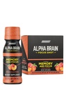ONNIT Alfa Brain Focus Shot, Peach Flavor, Nootropic dietary dodatek pijača, ki podpira energijo, Focus, in Mood, IGENTM non-GMO Tested, 2,5 fl oz, 6 Count
