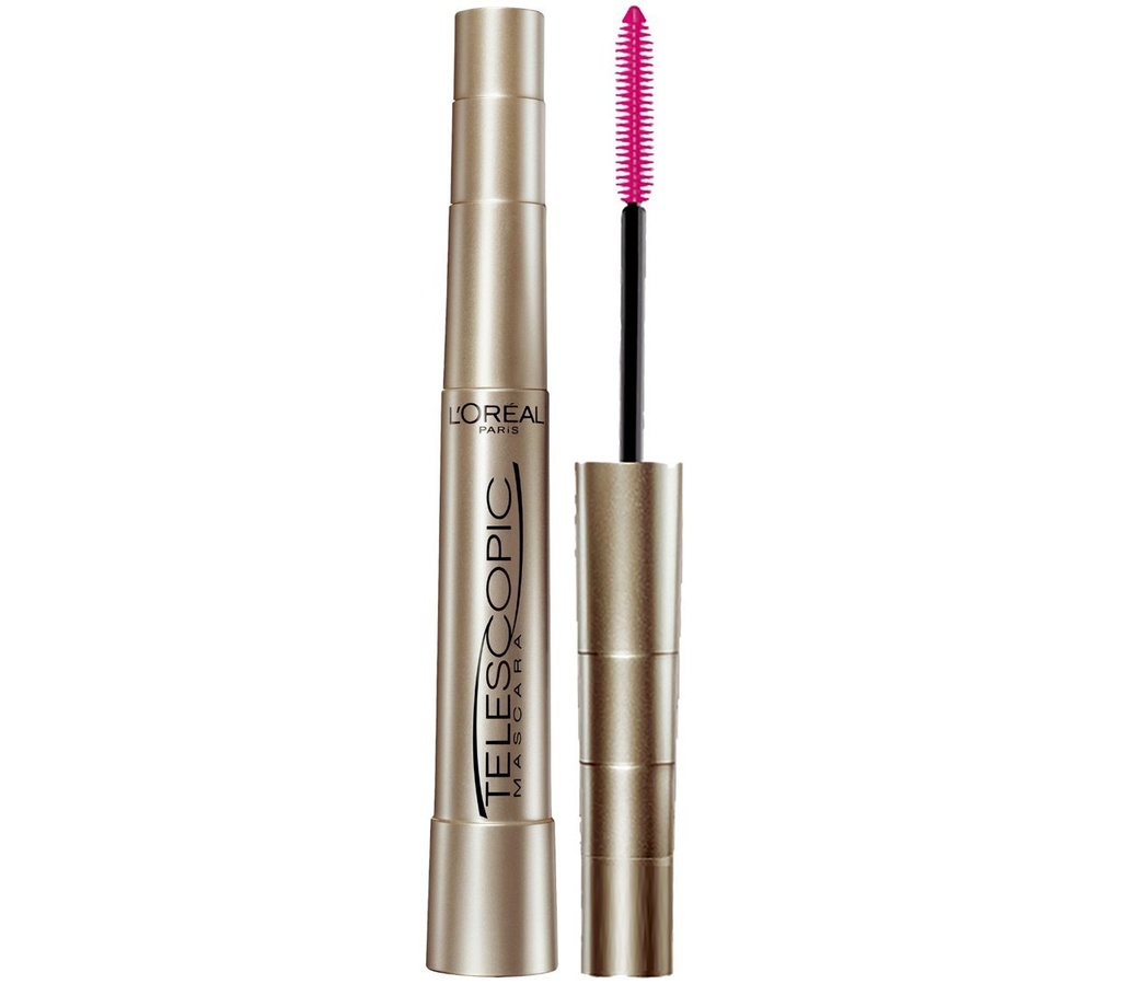 L'Oreal Paris ličila Teleskopska Original Podaljšanje, Lash Ločevanje maskara z dvojno precizno krtačo, Pranje, najbolj črna, 0.27 Fl Oz., 1 grof