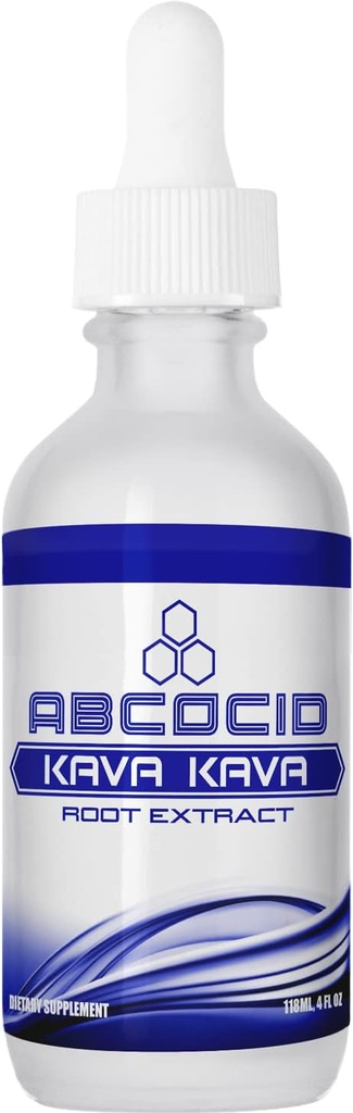 Kava Kava Root Extract 490 mg, 4 Oz Liquid, 240 Serving, Izdelano v ZDA, Hitra absorpcija, kakovost Močne sestavine, Testirane tretje stranke, Ne-GMO, GMP Certified, Cruelty-free izdelki
