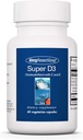 Alergija Raziskovalna skupina Super D3 Prehranska dopolnila - Bone & Immune Support, Cholekalciferol s C & E, Vegetarijanske kapsule, Gluten Free - 60 Count