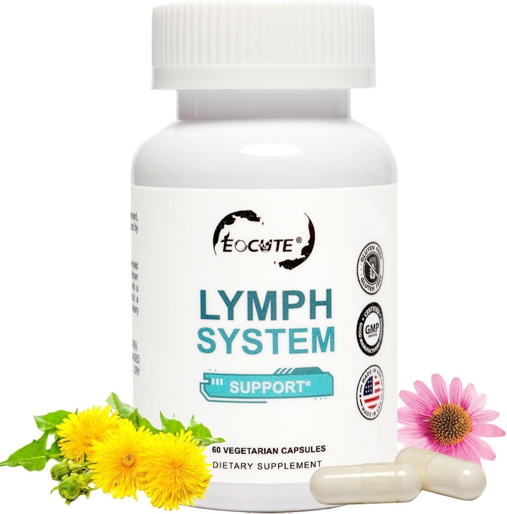 Podpora limfni sistem - Limfatični Drainage dodatek z Echinacea purourea Extract,Dandelion Extract 60 Count