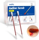 Svaha Povidon Iodine Swabsticks - 250 Paličic individualno zaviti, Jodin rešitev sprosti, ko snapped, brez sušenja, kot nalašč za nego ran, prvo pomoč kompleti, potovanja in uporaba na prostem