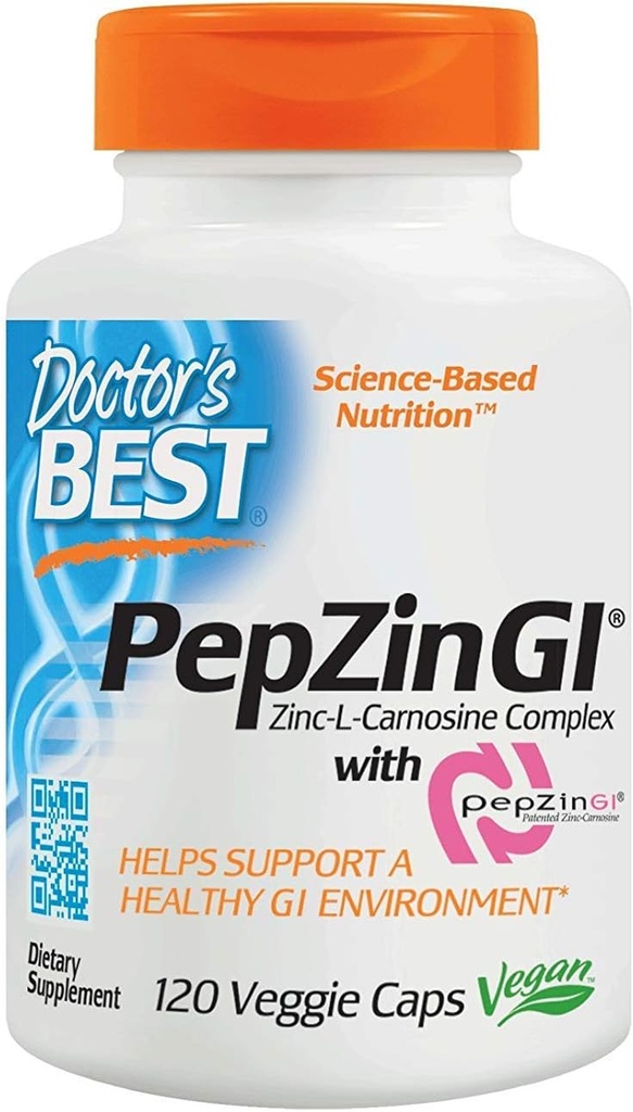 Zdravnikov najboljši cinkov karnozin kompleks s Pepzin Gi Veggie Caps, 120 grof