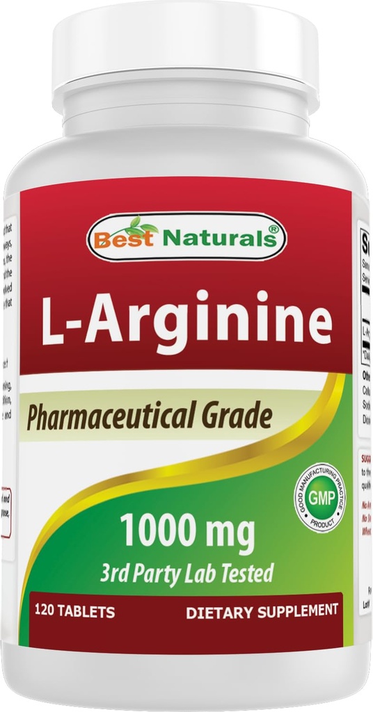 (Nova izboljšana formula) Najboljši naravni L-Arginin 1000 mg tablete - Farmacevtska stopnja L Arginin dodatek spodbuja sintezo dušikovega oksida