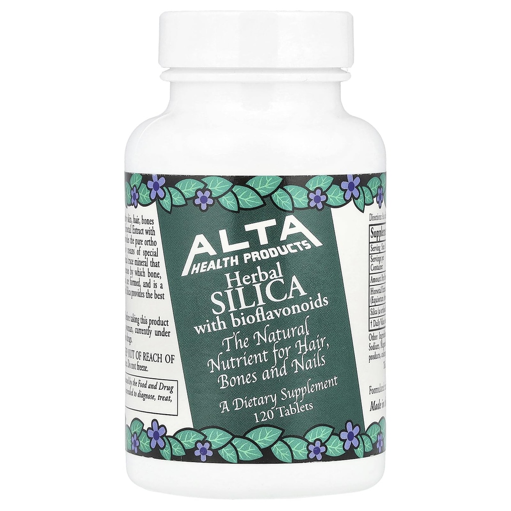 Alta Health Products, zeliščni SILICA z bioflavonoidi , tablete, 120 Število