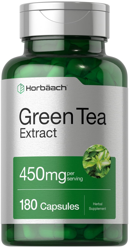 Horbäach izvleček zelenega čaja kapsule 450mg 