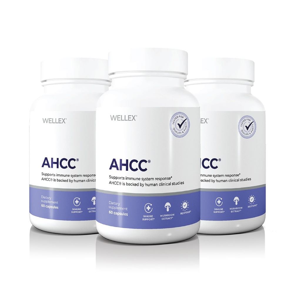 AHCC dodatek - Največja moč - naravni imunski podporni ekstrakt - ohranja naravno ubijalsko celično aktivnost - 20+ Človeške raziskave - 60 Veggie kapsule (1 pakiranje)